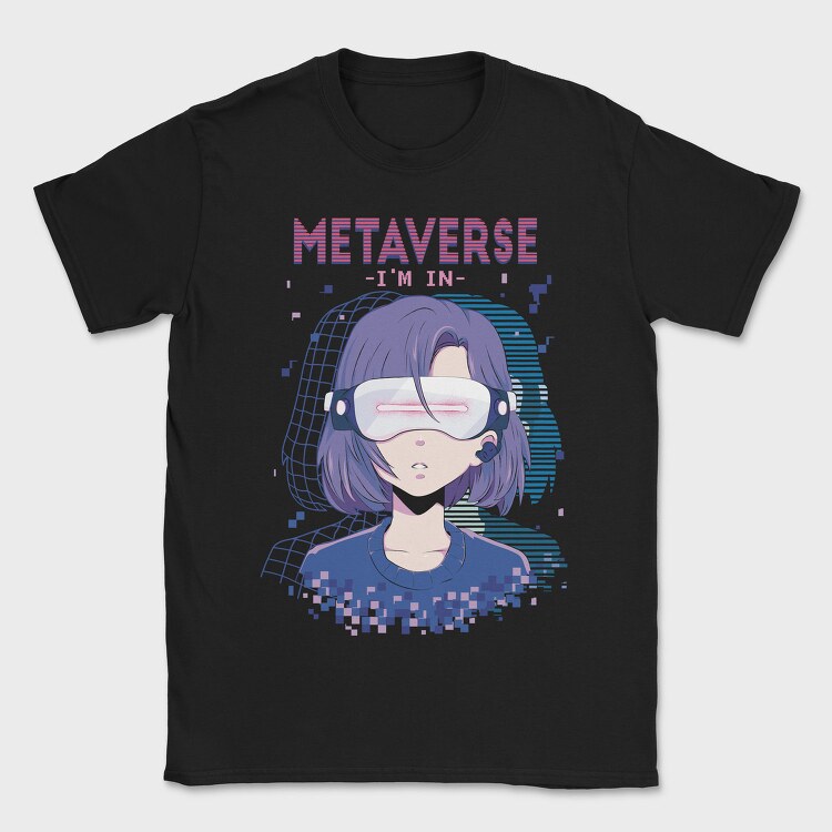 Metaverse In, Tricou Barbati (Unisex)