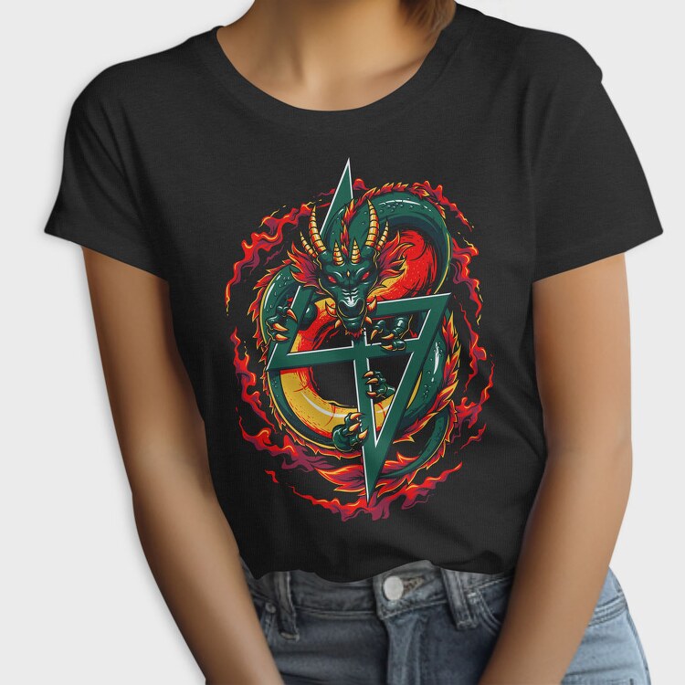 Dragon Flame Symbol, Tricou Femei