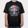 Neon Mushroom Spirit, Tricou Oversize Barbati (Unisex)
