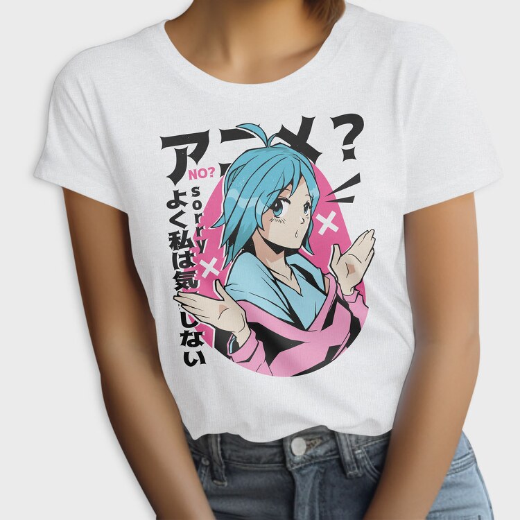 Blue Hair Sorry No, Tricou Femei