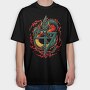 Dragon Flame Symbol, Tricou Oversize Barbati (Unisex)