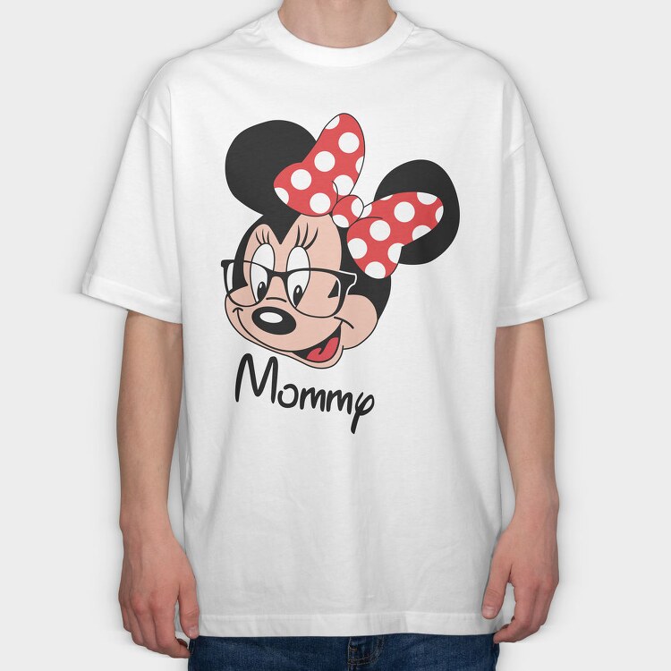 Minnie Mouse Mommys, Tricou Oversize Barbati (Unisex)