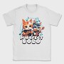 Purrfect Solo Cats Guitar, Tricou Barbati (Unisex)