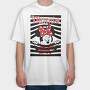 Minnie Mouse Stripes, Tricou Oversize Barbati (Unisex)