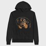 Puppy Black, Hanorac Oversize Barbati (Unisex)
