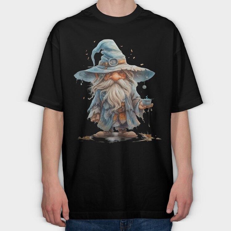 Mystical Wizard Hat, Tricou Oversize Barbati (Unisex)