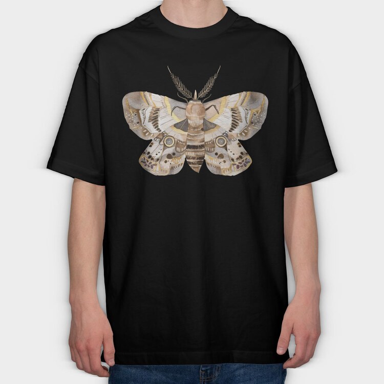 Night Dream Moth, Tricou Oversize Barbati (Unisex)