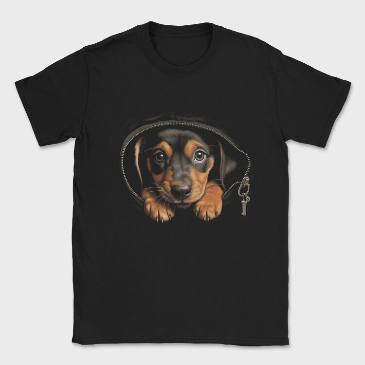 Puppy Black, Tricou Barbati (Unisex)