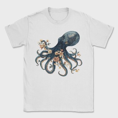 Octopus Bloom, Tricou Barbati (Unisex)