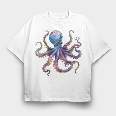 Octopus Eyes Upwards, Tricou Oversize Barbati (Unisex)