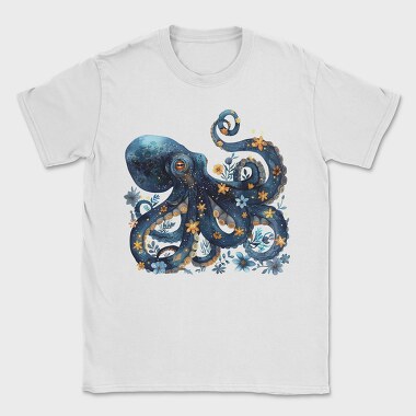 Octopus Floral Dreams, Tricou Barbati (Unisex)
