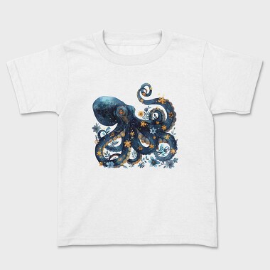 Octopus Floral Dreams, Tricou Copii