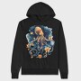 Octopus Floral Night, Hanorac Oversize Barbati (Unisex)