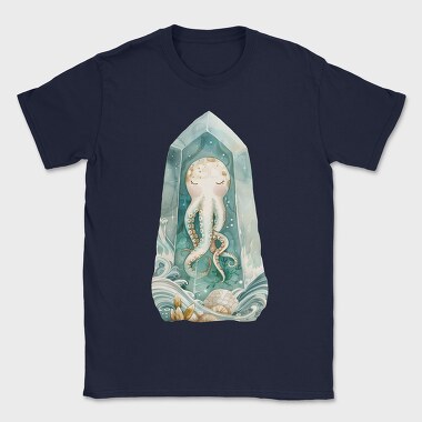 Octopus In Crystal, Tricou Barbati (Unisex)