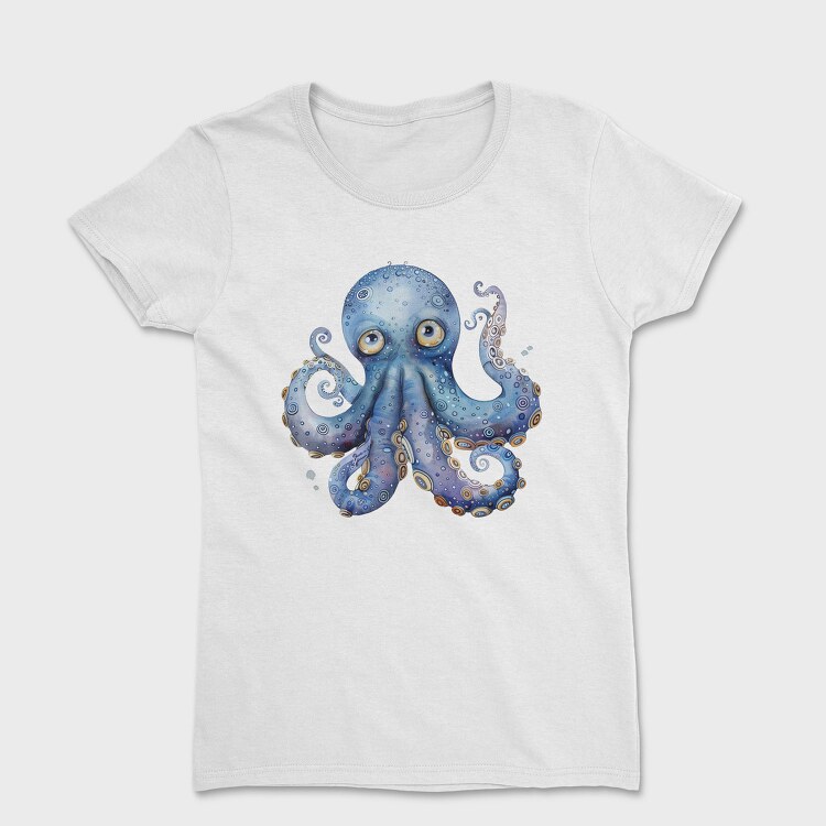 Octopus Upwards Gaze, Tricou Femei