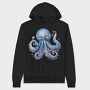 Octopus Upwards Gaze, Hanorac Oversize Barbati (Unisex)