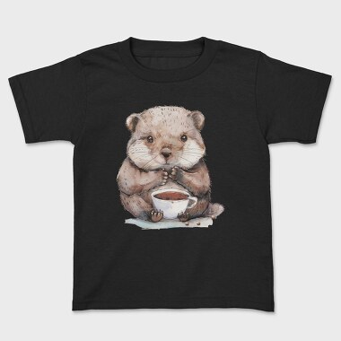 Otter Drinking Chocolate, Tricou Copii