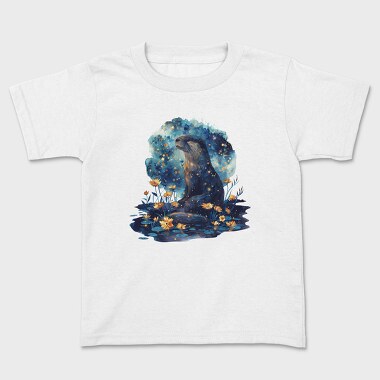 Otter Floral Glow, Tricou Copii