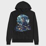 Otter Floral Glow, Hanorac Oversize Barbati (Unisex)