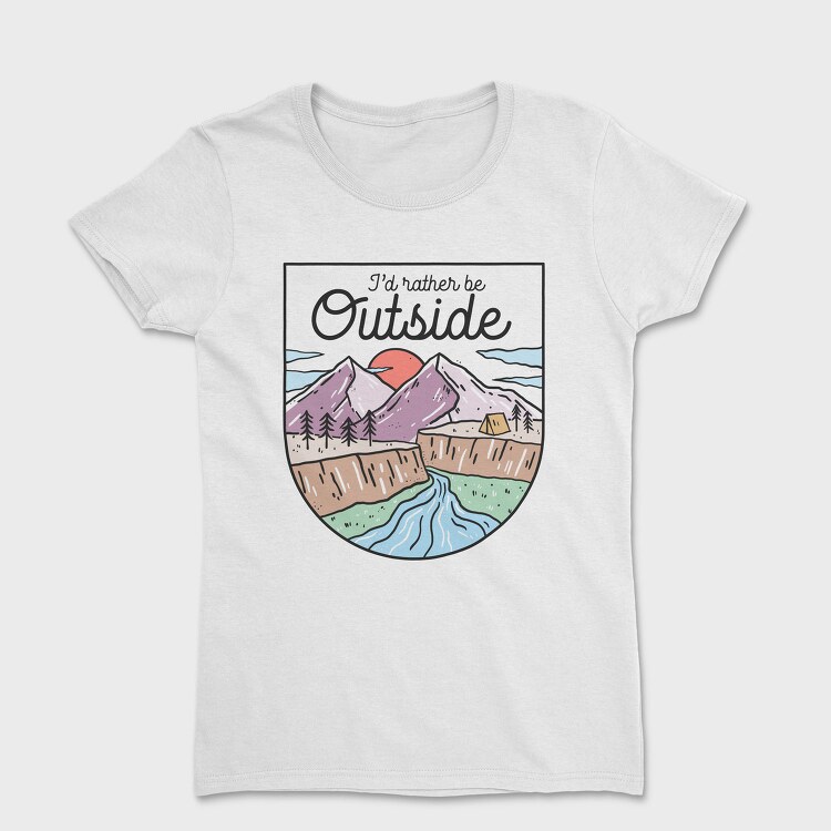Outdoor Mountain Adventure, Tricou Femei