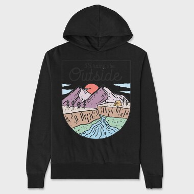 Outdoor Mountain Adventure, Hanorac Oversize Barbati (Unisex)