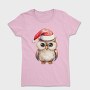 Owl Christmas Hat, Tricou Femei
