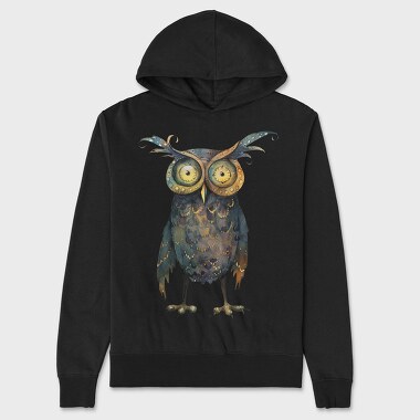 Owl Feather Hat, Hanorac Oversize Barbati (Unisex)