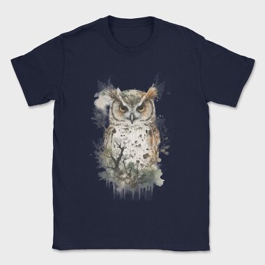 Owl Forest Silhouette, Tricou Barbati (Unisex)