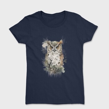 Owl Forest Silhouette, Tricou Femei