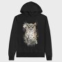 Owl Forest Silhouette, Hanorac Oversize Barbati (Unisex)