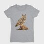 Owl Perched Stump, Tricou Femei