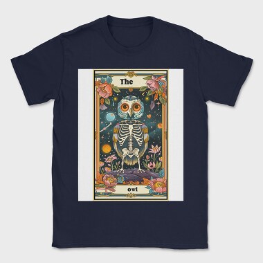 Owl Skeleton Tarot, Tricou Barbati (Unisex)