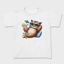 Owl Sunglasses Cocktail, Tricou Copii