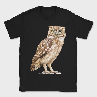 Owl Watercolor Clipart, Tricou Barbati (Unisex)