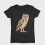 Owl Watercolor Clipart, Tricou Femei
