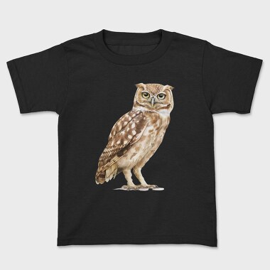 Owl Watercolor Clipart, Tricou Copii