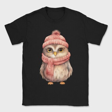 Owl Winter Hat Scarf, Tricou Barbati (Unisex)