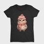 Owl Winter Hat Scarf, Tricou Femei