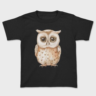 Owl Woodland Clipart, Tricou Copii