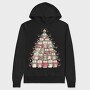 Owls Christmas Tree, Hanorac Oversize Barbati (Unisex)