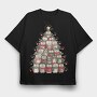 Owls Christmas Tree, Tricou Oversize Barbati (Unisex)