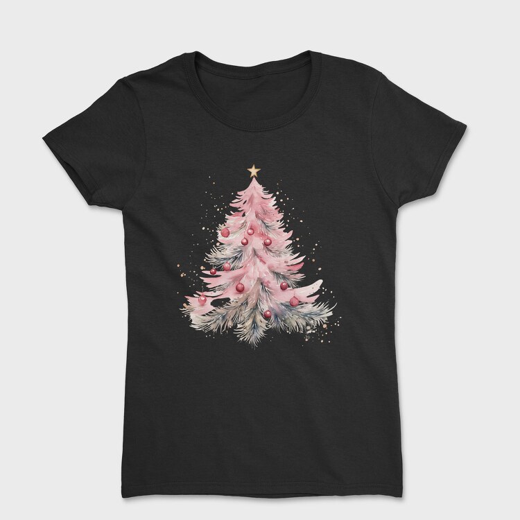Painted Christmas Tree, Tricou Femei