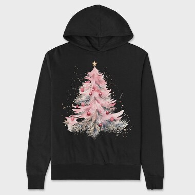 Painted Christmas Tree, Hanorac Oversize Barbati (Unisex)