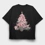 Painted Christmas Tree, Tricou Oversize Barbati (Unisex)
