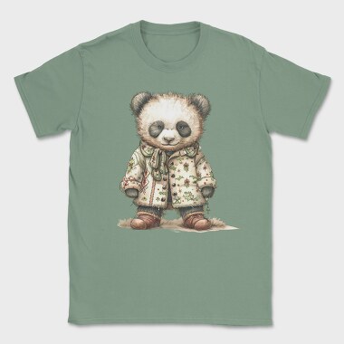 Panda Christmas Coat, Tricou Barbati (Unisex)