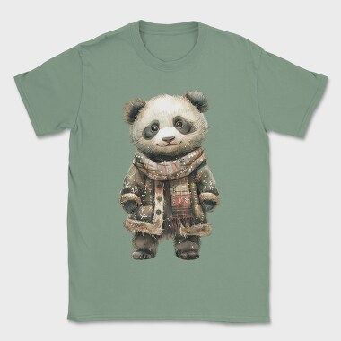 Panda Christmas Jacket, Tricou Barbati (Unisex)