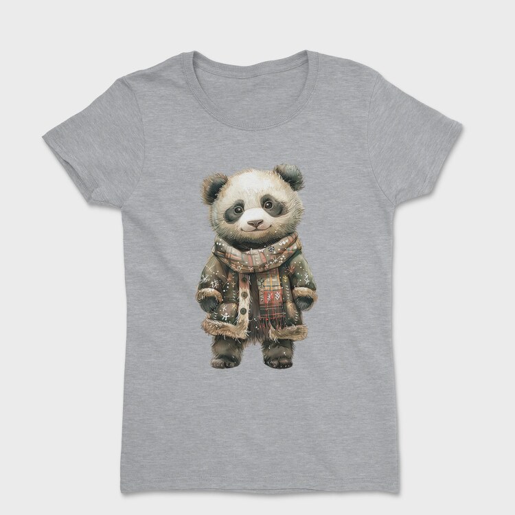 Panda Christmas Jacket, Tricou Femei