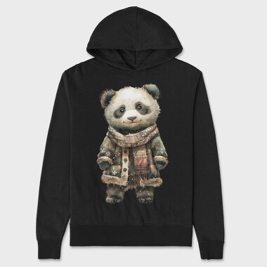 Panda Christmas Jacket, Hanorac Oversize Barbati (Unisex)