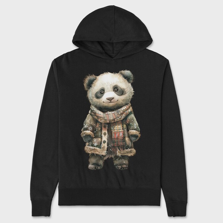 Panda Christmas Jacket, Hanorac Oversize Barbati (Unisex)