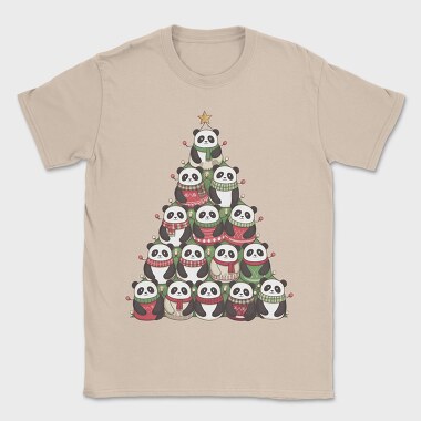 Panda Christmas Tree, Tricou Barbati (Unisex)